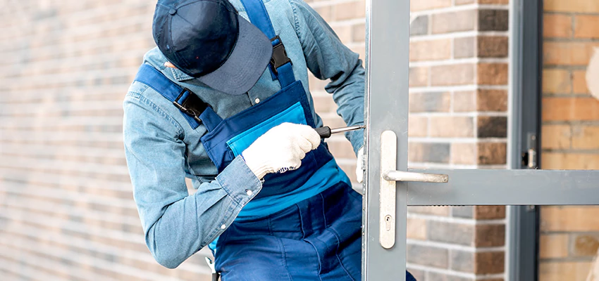 Pivot Storefront Door Locks Installation in Laval, QC