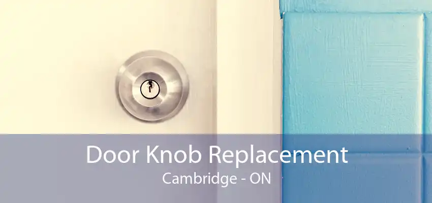 Door Knob Replacement Cambridge - ON